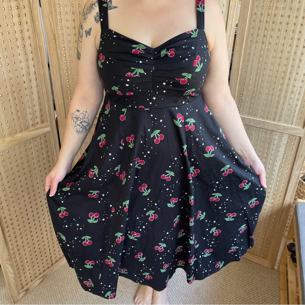 TORRID Retro Chic Cherry Swing Dress with Pockets